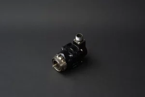 Vintage analogue flight instrument with visible connector and rotary shaft