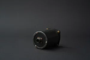 Rear view of analogue flight instrument with electrical connector