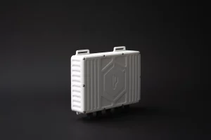 Compact predictive diagnostics module with heat-dissipating fins and sealed connectors