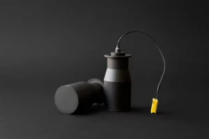 HEAT warhead with matte black finish and ignition for UAV deployment