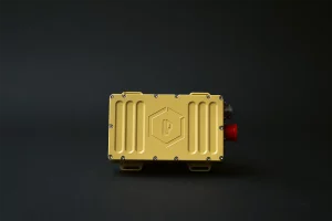 Industrial front view of inertial navigation unit with protective casing